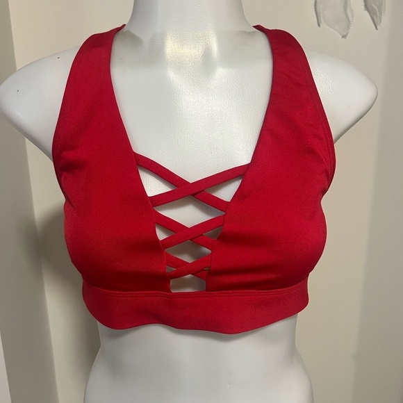Victoria's Secret Other - Victoria's Secret Red Crisscross Sports Bra